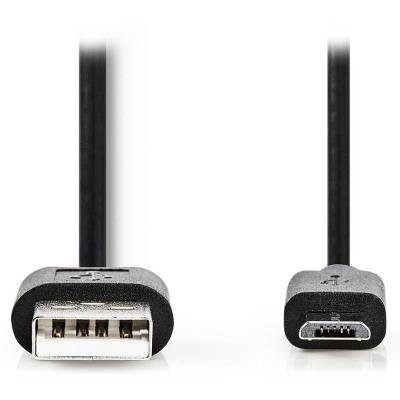 Kabel Nedis USB 2.0 typ A na micro B 1m černý