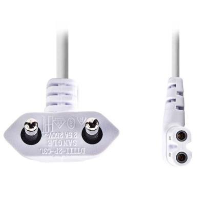 Kabel Nedis Euro na IEC-320-C7 bílý 3m