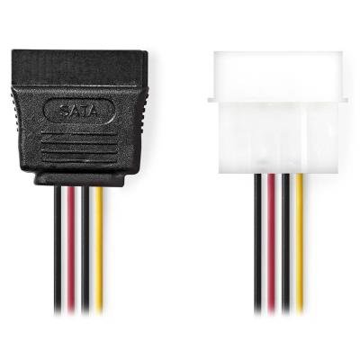 Nedis 15-pin SATA (F) na Molex (M)