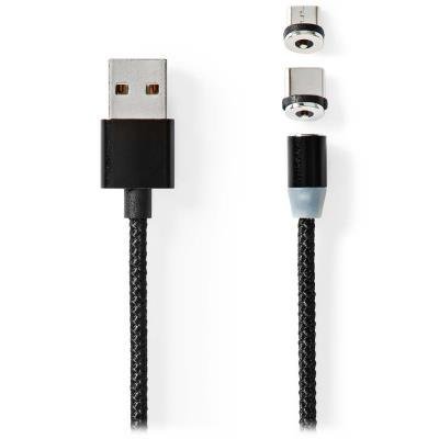 Nedis USB na micro USB a USB-C 2m
