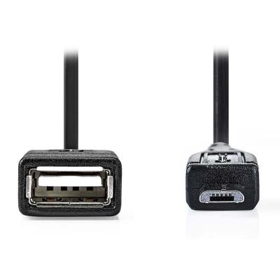 Nedis USB 2.0 typ A na micro B 0,2m