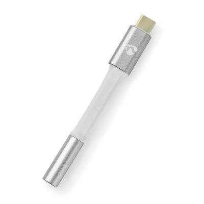 Nedis PROFIGOLD USB-C na 3,5mm jack 8cm stříbrná