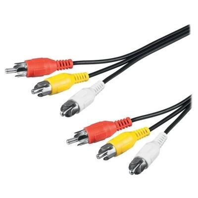 PremiumCord 3x RCA (M) na 3x RCA (M) 2m