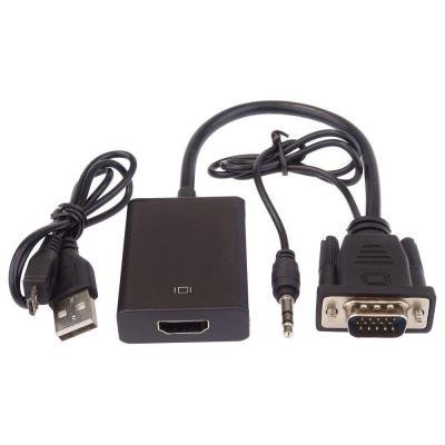 PremiumCord konvertor VGA + audio na HDMI