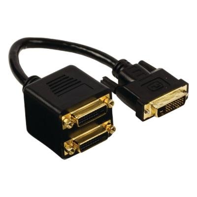 Kabel Valueline 24+1-pin DVI-D - 2x24+1-pin DVI-D
