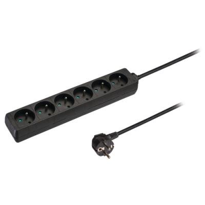 Kabel Valueline 6 zásuvek 3m