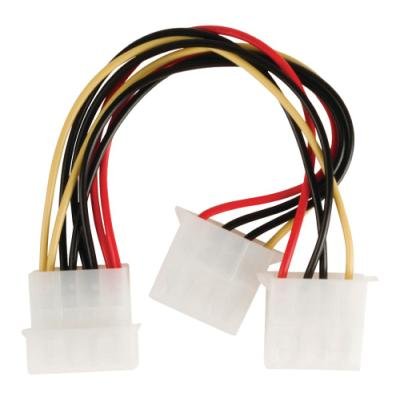 Kabel Valueline Molex zástrčka - 2x Molex zásuvka