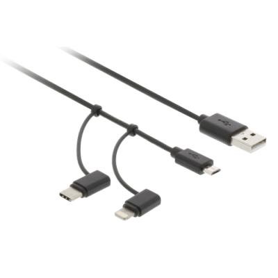 Kabel Valueline USB na USB-C, micro USB, Lightning