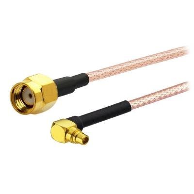 Pigtail 20cm MMCX - RSMA male přímý - RG316U