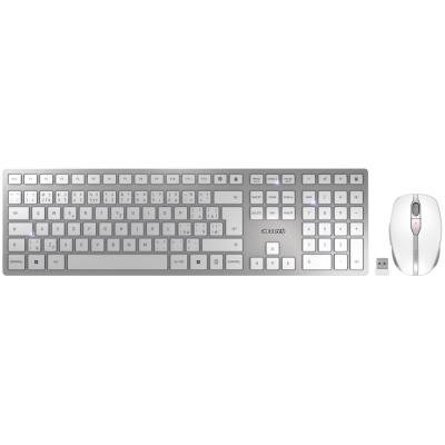 CHERRY set klávesnice + myš DW 9100 SLIM/ bezdrátový/ USB/ bíly/ CZ+SK layout