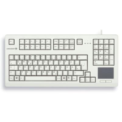 CHERRY klávesnice G80-11900 / touchpad / drátová / USB 2.0 / bílá / EU layout