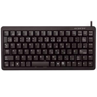 CHERRY klávesnice G84-4100 / lehká / mini/ drátová / USB 2.0 / černá / EU layout