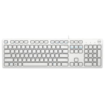 DELL klávesnice KB216/ multimediální/ Azerty/ Francouzská/ USB/ drátová/ bílá