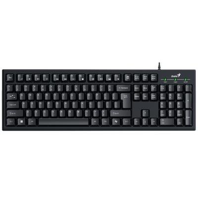 POŠKOZENÝ OBAL - GENIUS KB-100/ Drátová/ Copilot/ USB/ černá/ CZ+SK layout