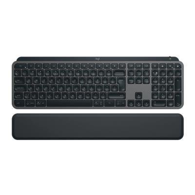 Logitech klávesnice MX Keys S US černá + opěrka dlaně