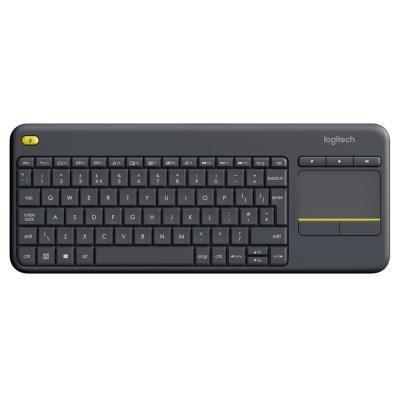 Logitech klávesnice K400 Plus/ Bezdrátová/ 2.4GHz/ Touchpad/ USB přijímač/ CZ/ Černá