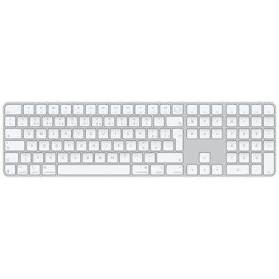 Apple Magic Keyboard s Touch ID a numerickou částí CZ bílo-stříbrná