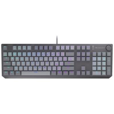 Endorfy mechanická klávesnice Thock V2 / drátová / ARGB /  red sw. / USB / num. kl. / CZ/SK layout