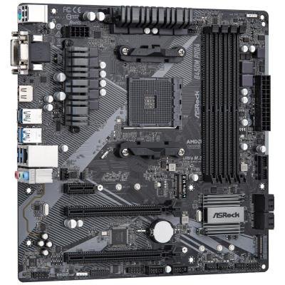 ASRock B450M PRO4 R2.0 / AMD B450 / AM4 / 4x DDR4 DIMM / HDMI / DVI-D / VGA / M.2 / USB-C / mATX