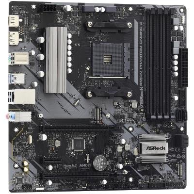 ASRock B550M Phantom Gaming 4 / AMD B550 / AM4 / 4x DDR4 DIMM / HDMI / DP / 2x M.2 / mATX