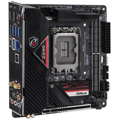 ASRock Z690 Phantom Gaming-ITX/TB4 / Intel Z690 / LGA1700 / 2x DDR5 / 2x M.2 / HDMI / DP / Thunderbolt / WiFi / Mini-ITX