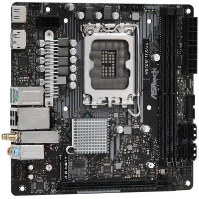 ASRock H610M-ITX/AC / Intel H610 / LGA1700 / 2x DDR4 DIMM / HDMI / DP / M.2 / WiFi / Mini-ITX