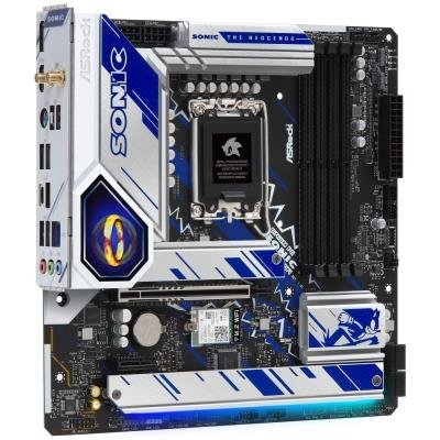 ASRock B760M PG SONIC WIFI / Intel B760 / LGA1700 / 4x DDR5 / 3x M.2 / HDMI / DP / USB-C / WiFi / mATX