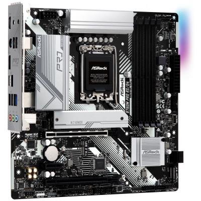 ASRock B760M PRO RS/D4 / Intel B760 / LGA1700 / 4x DDR4 / 2x M.2 / HDMI / DP / USB-C / mATX