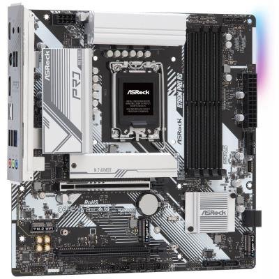 ASRock B760M Pro RS / Intel B760 / LGA1700 / 4x DDR5 DIMM / 3x M.2 / HDMI / DP / USB-C / mATX