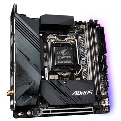 GIGABYTE B560I AORUS PRO AX / Intel B560 / LGA1200 / 2x DDR4 DIMM / 2x M.2 /  HDMI / DP / USB-C / WiFi /  Mini-ITX