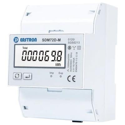 Eastron SDM72D-MID, multifunction power meter, three-phase, 100A