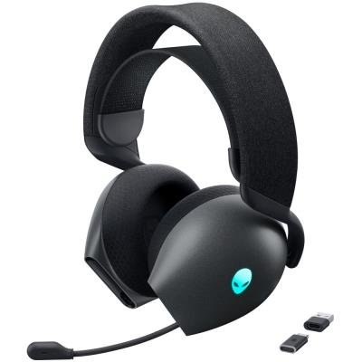 DELL AW720H/ Alienware Dual-Mode Wireless Gaming Headset/ bezdrátová sluchátka s mikrofonem/ černé