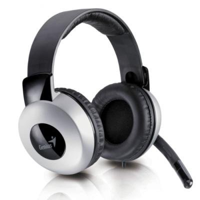 Genius headset - HS-05A (stereo sluchátka + mikrofon), svinovací kabel