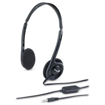 GENIUS headset - HS-200C, 2x 3,5 jack, single jack adapter