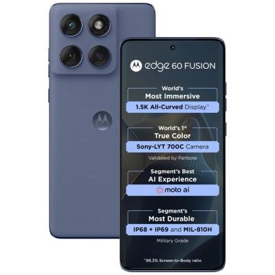 Motorola EDGE 60 Fusion - PANTONE Slipstream   6,7"/ Dual SIM/ 12GB/ 256GB/ 5G/ Android 15