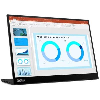 Lenovo ThinkVision M14d/ 14" IPS/ 2240x1400/ 16:9/ 300cd/m2cmd/ 1500:1 / 6ms/ USB/ VESA/ černý