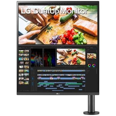 LG Dual monitor 28MQ780-B / 27,6"/ IPS / 2560x2880 / 16:18 / 1000:1/ 300 cd/m2/ 5 ms /HDMI / DP/ USB-C / repro