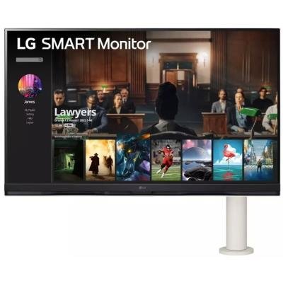 LG monitor 32SQ780S-W / VA / 31,5" / 4K 3840x2160 / 16:9 / 250cdm / 5ms / HDMI / USB-C//repro 5Wx2 /pivot/ výškově nast.