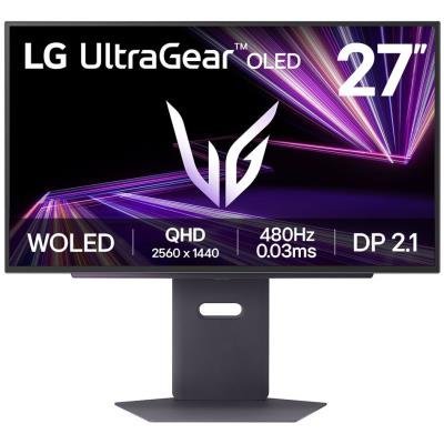 LG monitor 27GX790A-B 27" OLED/2560x1440/0,03ms/16:9/480Hz/4-pole HP/ HDMI / DP / USB/G-SYNC/ VESA