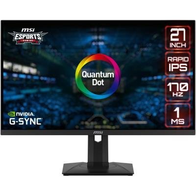 MSI Gaming G274QPF QD/ 27"/ 2560x1440/ Rapid IPS/ 1ms/ 170Hz/ 400cd/m2/ 1000:1/ HDMI/ DP/ USB-C/ černý