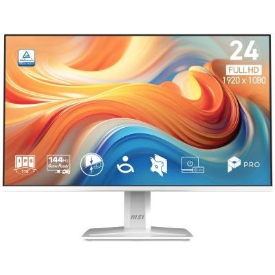 MSI PRO MP243W E14/ 24"/ 1920x1080/ IPS/ 4ms/ 144Hz/ 300cd/m2/ 1500:1/ HDMI/ DP/ VESA/ bílý