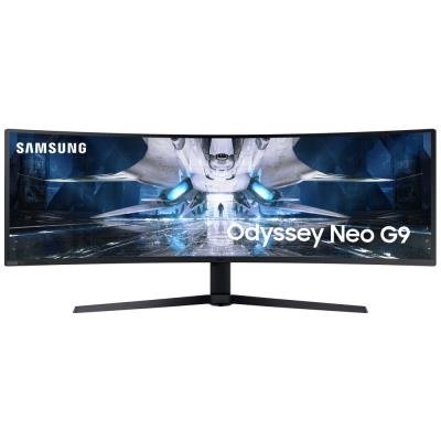 Samsung Odyssey G9 Neo 49"/Prohnutý/ 5120x1440/ VA/ 1ms/ 420 cd/m2/ DP/ HDMI/ USB/ sluchátkový port/ černý