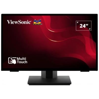 ViewSonic TD2465 / 24"/ Touch/ VA / 16:9/ 1920x1080/ 7ms/ 250cd/m2/ DP/ HDMI/ VGA/ USB/ Repro 