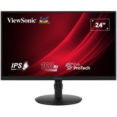 POŠKOZENÝ OBAL - ViewSonic VA2408-HDJ / 23,8"/ IPS/ 16:9/ 1920x1080/ 5ms/ 100Hz/ 250cd/m2/ HDMI / VGA / DP / výšk. nast.