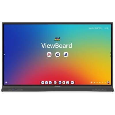 ViewSonic Flat Touch Display IFP8653/ 86"/ UHD/450nits, 1200:1, 8G RAM/128GB/HDMI/VGA/USB-C /RJ45 x2, RS232 x1, Grey