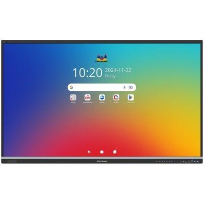 ViewSonic dotykový panel IFP6551 4K 65" Android 14 EDLA,50 Multi touch,400nits,16G RAM/128GB,OPS slot,HDMI, VGA, DP,USB