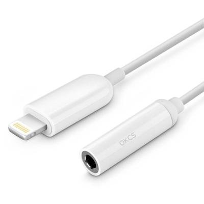 Adaptér Apple Lightning - 3.5 mm jack bílý