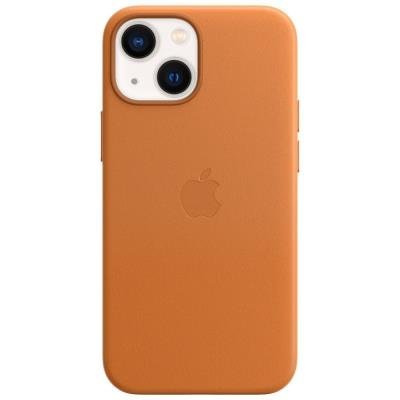 Apple kožený kryt MagSafe pro iPhone 13 Mini zlato-hnědý