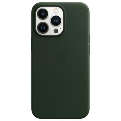 Apple kožený kryt MagSafe pro iPhone 13 Pro sekvojově zelený