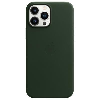 Apple kožený kryt MagSafe pro iPhone 13 Pro Max sekvojově zelený